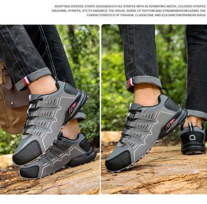 Men's Waterproof Hiking Shoes Non-Slip Hunting Boots Outdoor Tactical Training Sports Shoes Men Walking Hiking Travel Shoes