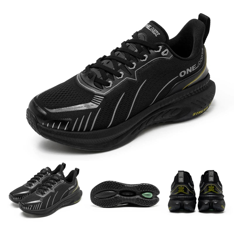 ONEMIX Nové běžecké boty s polstrováním pro ženy, podzim/zima, pro intenzivní běh, šněrovací, pro skákání přes švihadlo, tanec, protiskluzové outdoorové tenisky