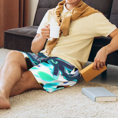 Pantalones cortos de pijama personalizados de Sonic the Hedgehog para hombre, para dormir y estar por casa