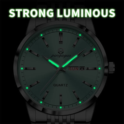 2025 New Top Brand Luxury Man Wristwatch Waterproof Luminous Date Men Watches Stainless Steel Quartz 43mm Men's Watch Male reloj