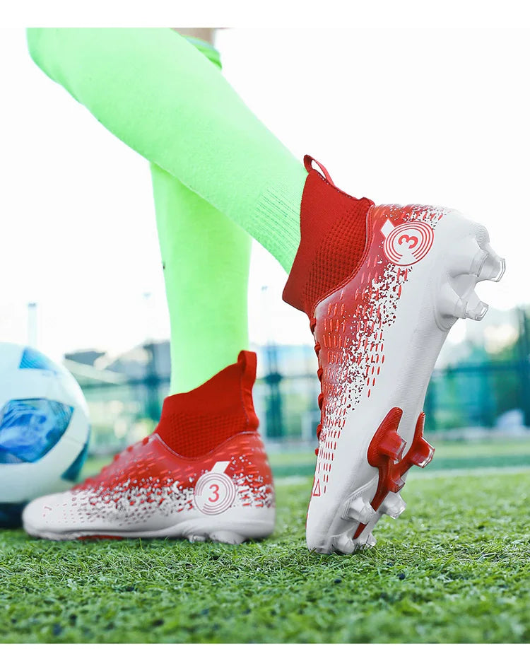 Teenage Adult Football Shoes New Fashion Large Size Sneakers Outdoor Professional Competition Training Football Footwear 31-48
