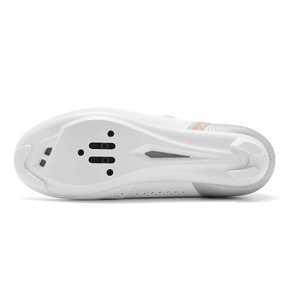 Road Cycling Shoes Flats Cleats Shoes Speed Cycling Sneakers Men’s Bike Shoes Women’s Self-Locking Non-slip Mountain Bicycle SPD Shoes