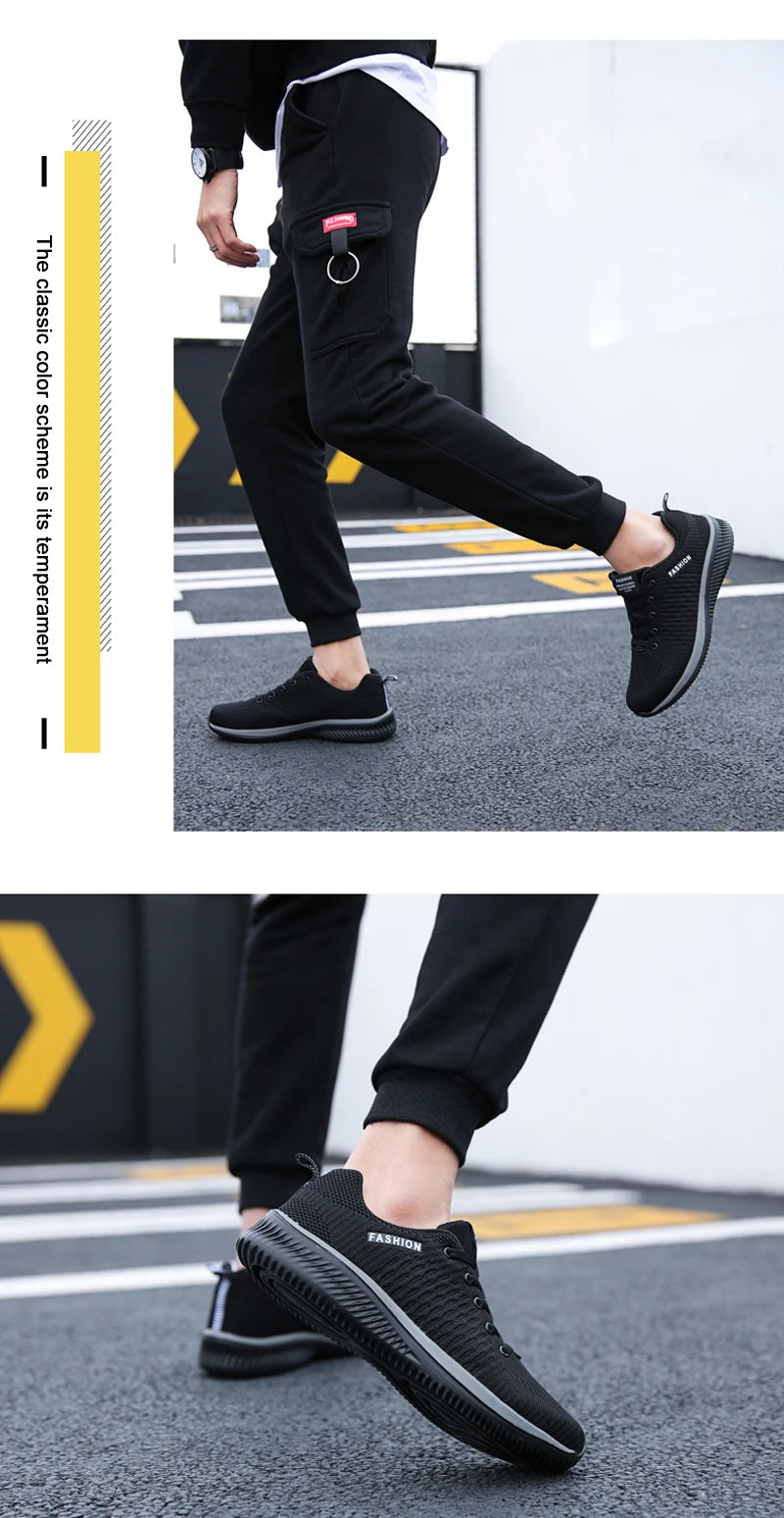 Sneakers da uomo e da donna in maglia, traspiranti, sportive, da corsa, da passeggio e da palestra