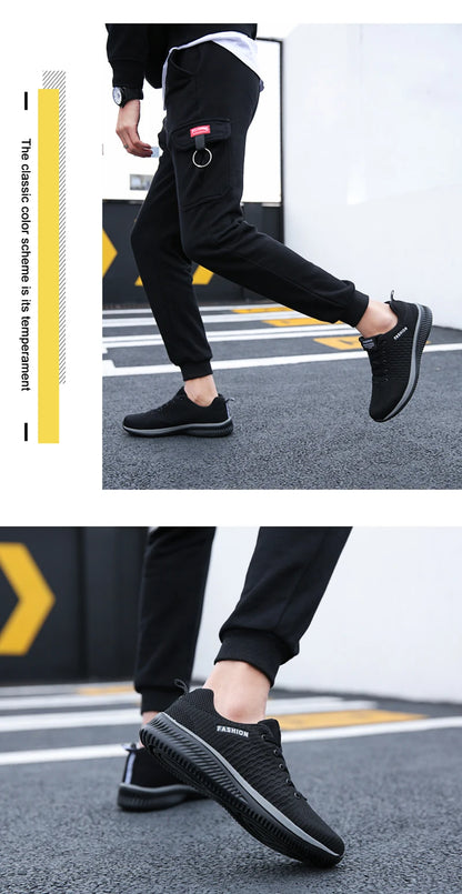 Sneakers da uomo e da donna in maglia, traspiranti, sportive, da corsa, da passeggio e da palestra