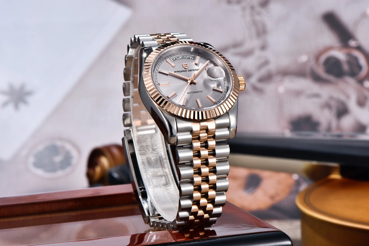 PAGANI DESIGN Men's Watches 2026 New Enamel Dial DD36 Automatic Watch Men Business Waterproof Mechanical Wristwatch for Men Gift