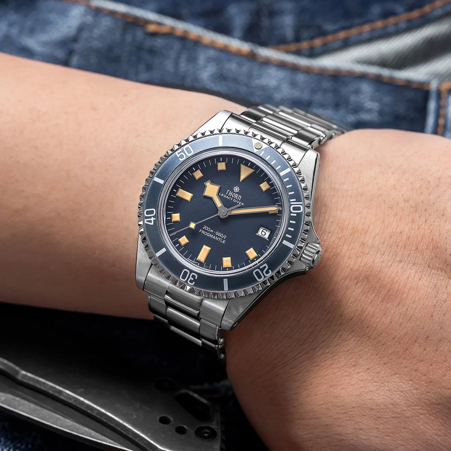 THORN T023 V2 40mm Men's Watch 316 Stainless Steel PT5000 Automatic Movement Mechanical Watch Sapphire 200m Waterproof Wristwatch