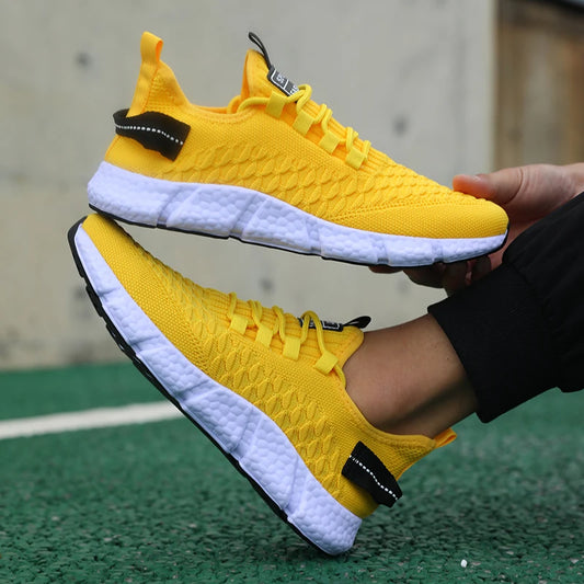 Populära sportmode-sneakers för män, andningsbara och lätta löparskor, nya sneakers för män och kvinnor, vardagliga promenadsneakers, Tenis Feminino