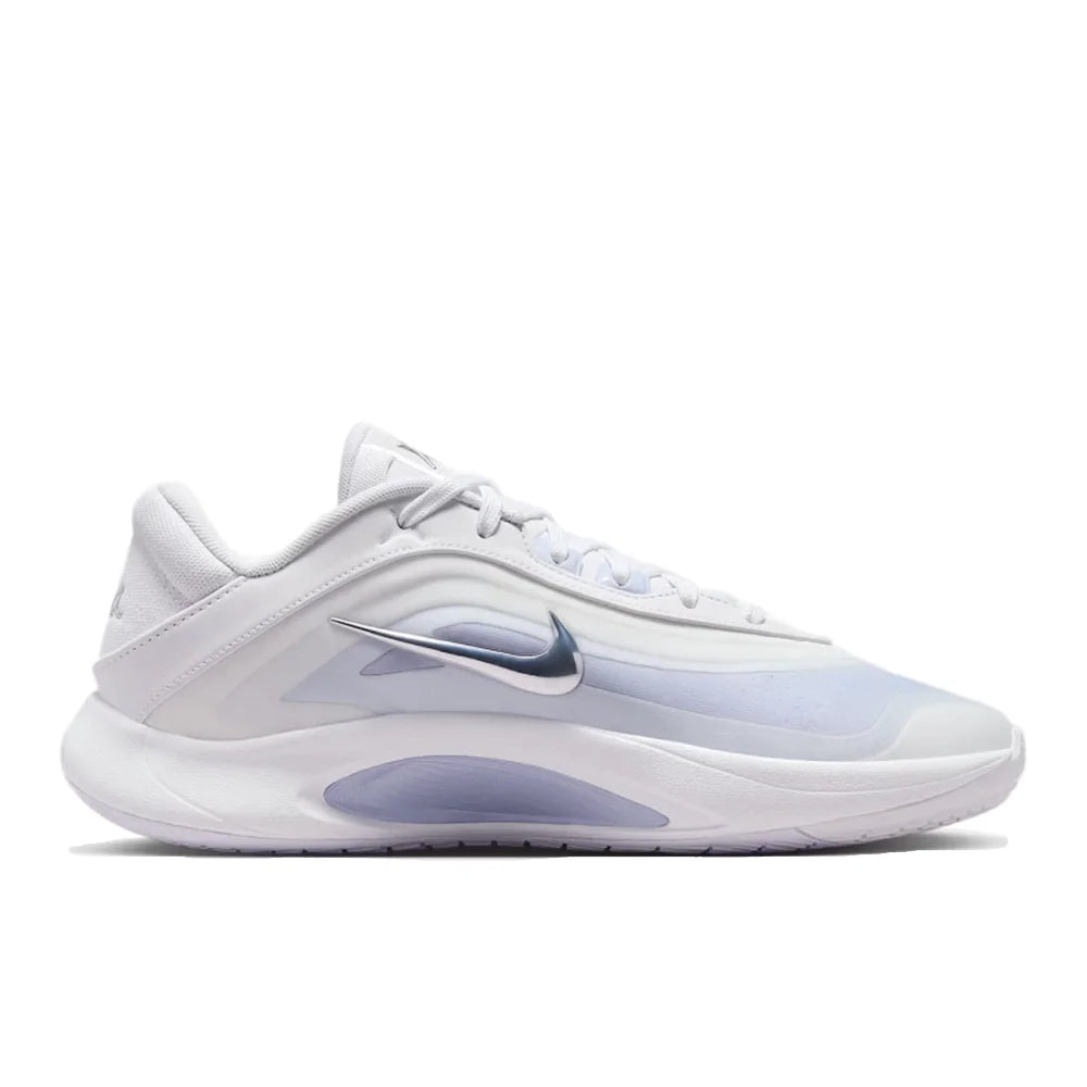 Nike AOne: Minimalistiset, mukavat, pehmustetut ja hengittävät matalavartiset koripallokengät (unisex, valkoiset ja siniset) FZ8606-100