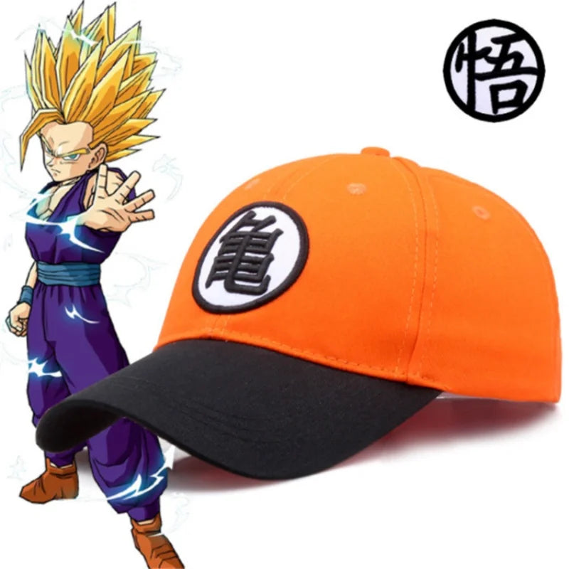 Dragon Ball Son Goku uniszex Gui Wu hímzéses baseball sapka tavaszi és őszi szabadtéri állítható alkalmi sapka napvédő sapka