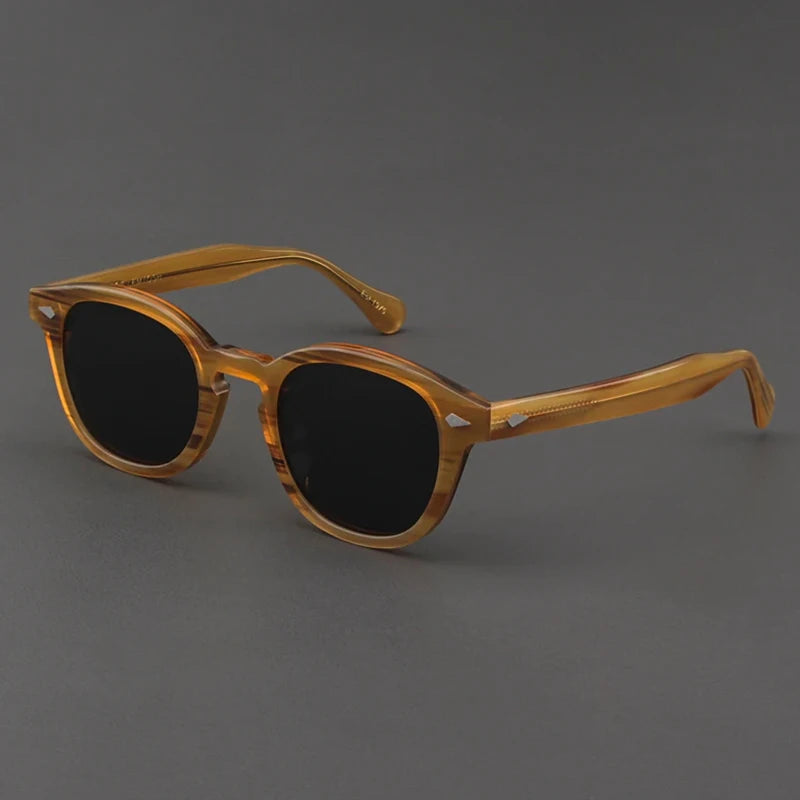 Polarized Sunglasses Men Women Johnny Depp Lemtosh Style Sun Glasses Retro Round Acetate Frame UV400 Lens Oculos