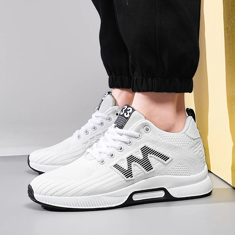 Masszív férfi cipő, magasságnövelő talpbetét 6 cm, sport, nagy méret 37–46