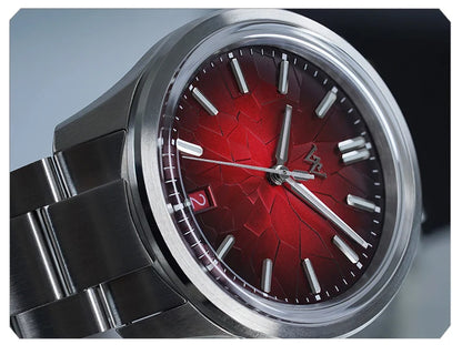 WM Watch Automatic Mechanical Watch NH35 Glacier Series 100M Waterproof AR Coated Sapphire Welly Merck Watch for Men WM226