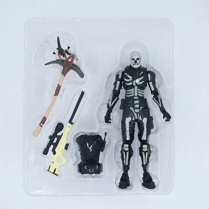 Game Fortnite Raptor Black Knight Skull Trooper Premium Cuddle Team Leader MogulMaster Action Figure Room Decoration Toys Gift