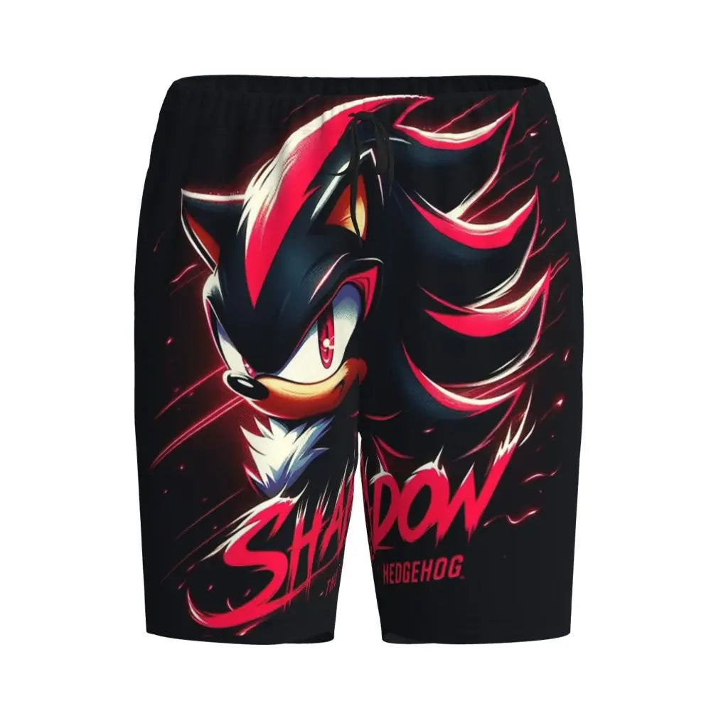 Pantalones cortos de pijama personalizados de Sonic the Hedgehog para hombre, para dormir y estar por casa