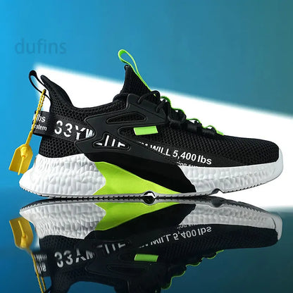 Men's New Sneakers Light Casual Fashion Running Elastic Leisure Outdoor Mesh Summer Sports Tennis Walking Shoes 2025 Size