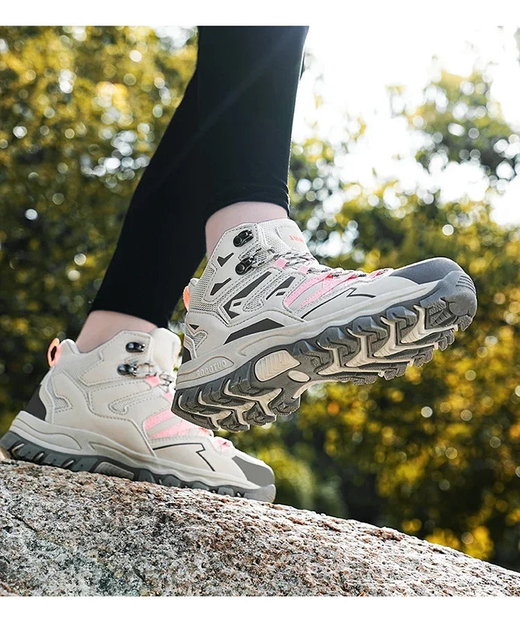 Chaussures de randonnée unisexes imperméables pour hommes et femmes, chaussures d'escalade respirantes et confortables pour l'extérieur, 2024