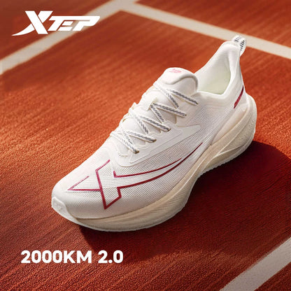 Xtep 2000KM 2.0 Running Shoes for Men, Summer Professional TPU Shock Absorption Sneakers (Suggest Half Size Down) 876219110043