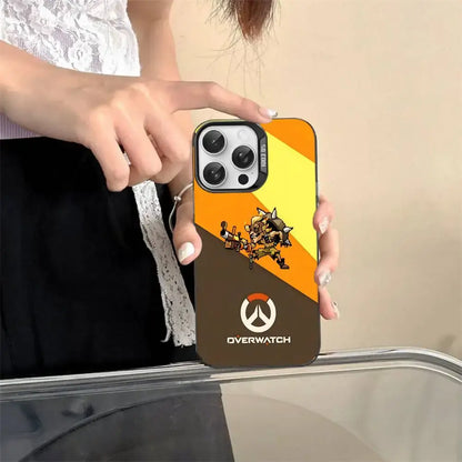 Game O-Overwatch -pikselityylinen puhelinkuori iPhone 17 16 15 14 13 12 11 Pro MAX -malleille – matta, iskunkestävä, putoamissuojattu takakuori