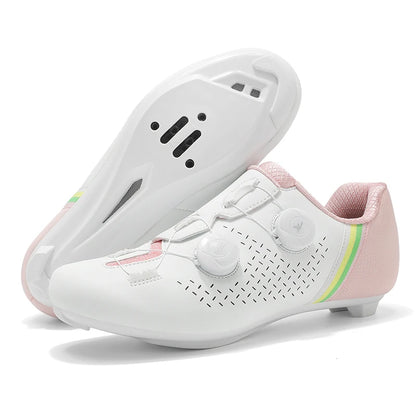 Road Cycling Shoes Flats Cleats Shoes Speed Cycling Sneakers Men’s Bike Shoes Women’s Self-Locking Non-slip Mountain Bicycle SPD Shoes