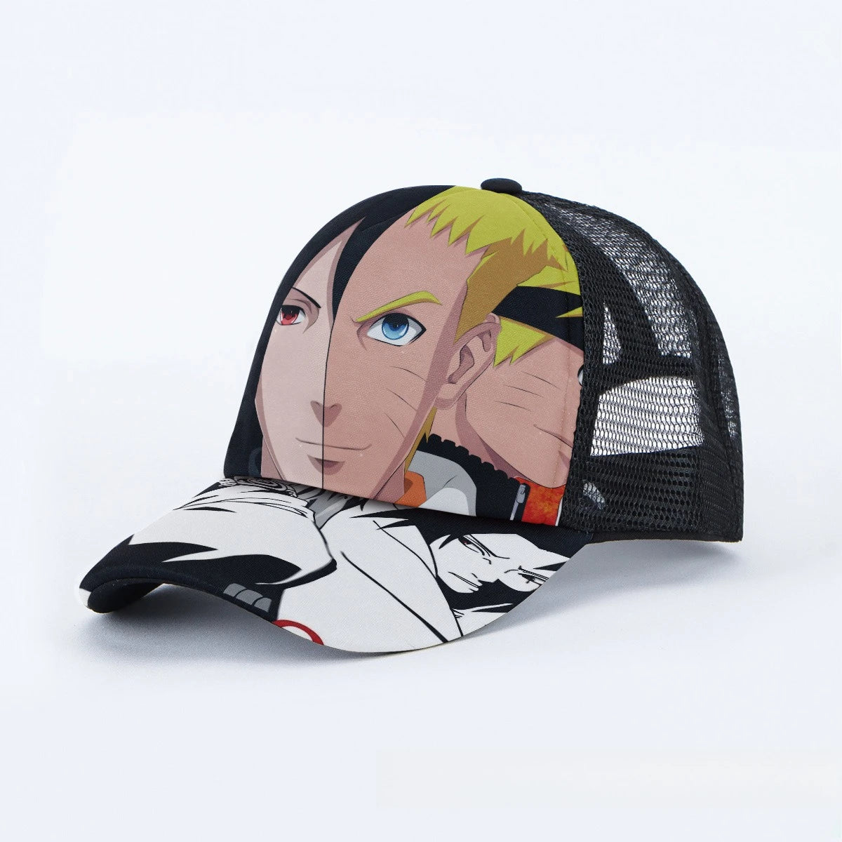 Breathable Mesh Caps Anime Manga Motifs Naruto Luffy Demon Slayer Unisex Summer Fashion Baseball Caps Protection Hats