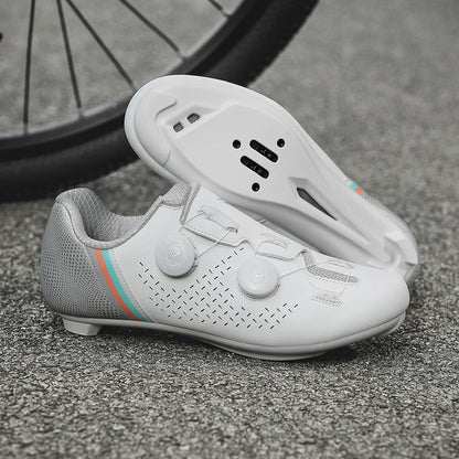Road Cycling Shoes Flats Cleats Shoes Speed Cycling Sneakers Men’s Bike Shoes Women’s Self-Locking Non-slip Mountain Bicycle SPD Shoes
