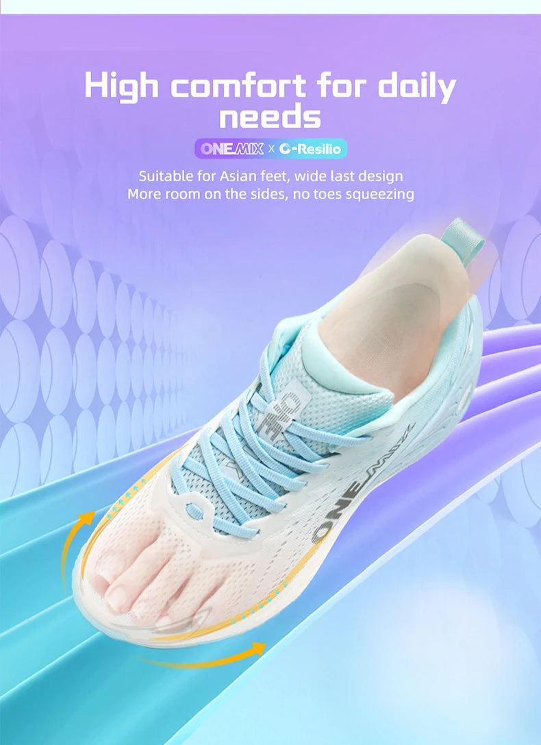 ONEMIX Casual Running Shoes Breathable Summer Jogging Shoes Lightweight Men's and Women's Gym Shoes Outdoor Cushion Sports Shoes