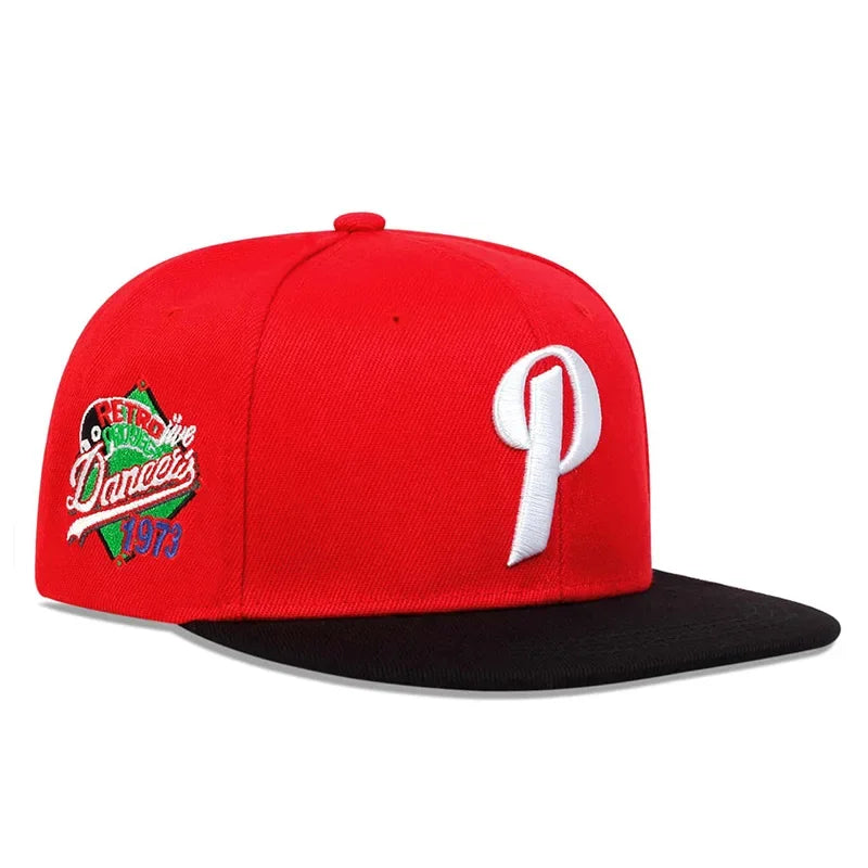 Unisex P Letter Embroidery Hip-hop Hats Spring And Autumn Outdoor Adjustable Sports Casual Baseball Caps Sunscreen Hat