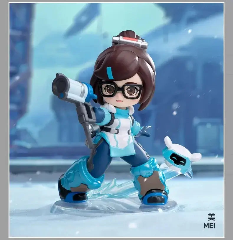 POP MART Genuine Overwatch Play Of The Game Series Blind Box PVC Collectible Figurines Desktop Ornaments Girl Toy Model For Fans