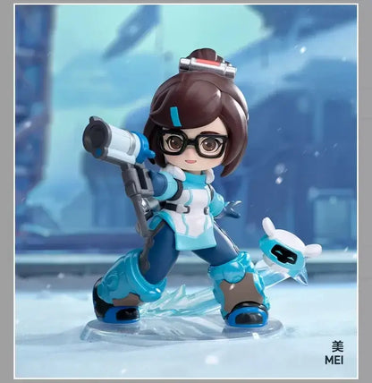 POP MART Genuine Overwatch Play Of The Game Series Blind Box PVC Collectible Figurines Desktop Ornaments Girl Toy Model For Fans