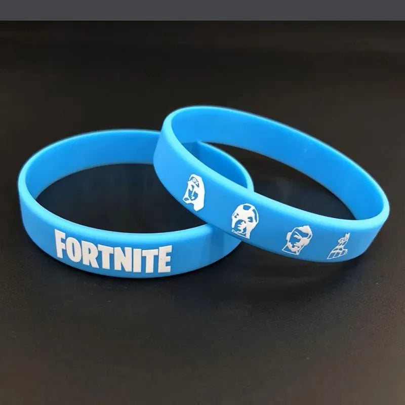 1 piece Red Black Blank Fitness Fortnite Wristband Gift Men's Women's Children's Rubber Silicone Bracelet Wholesale