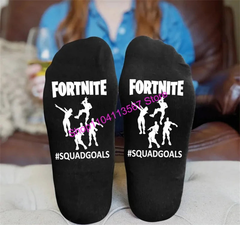 Hot Game Fortnited 1 Pair Socks for Men Women Soft Durable Sock Victory Royale Keep Warm Casual Cotton Socks Hosiery Gift