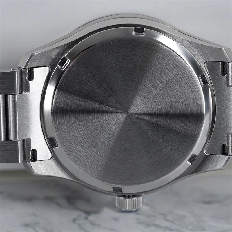 WM Watch Automatic Mechanical Watch NH35 Glacier Series 100M Waterproof AR Coated Sapphire Welly Merck Watch for Men WM226