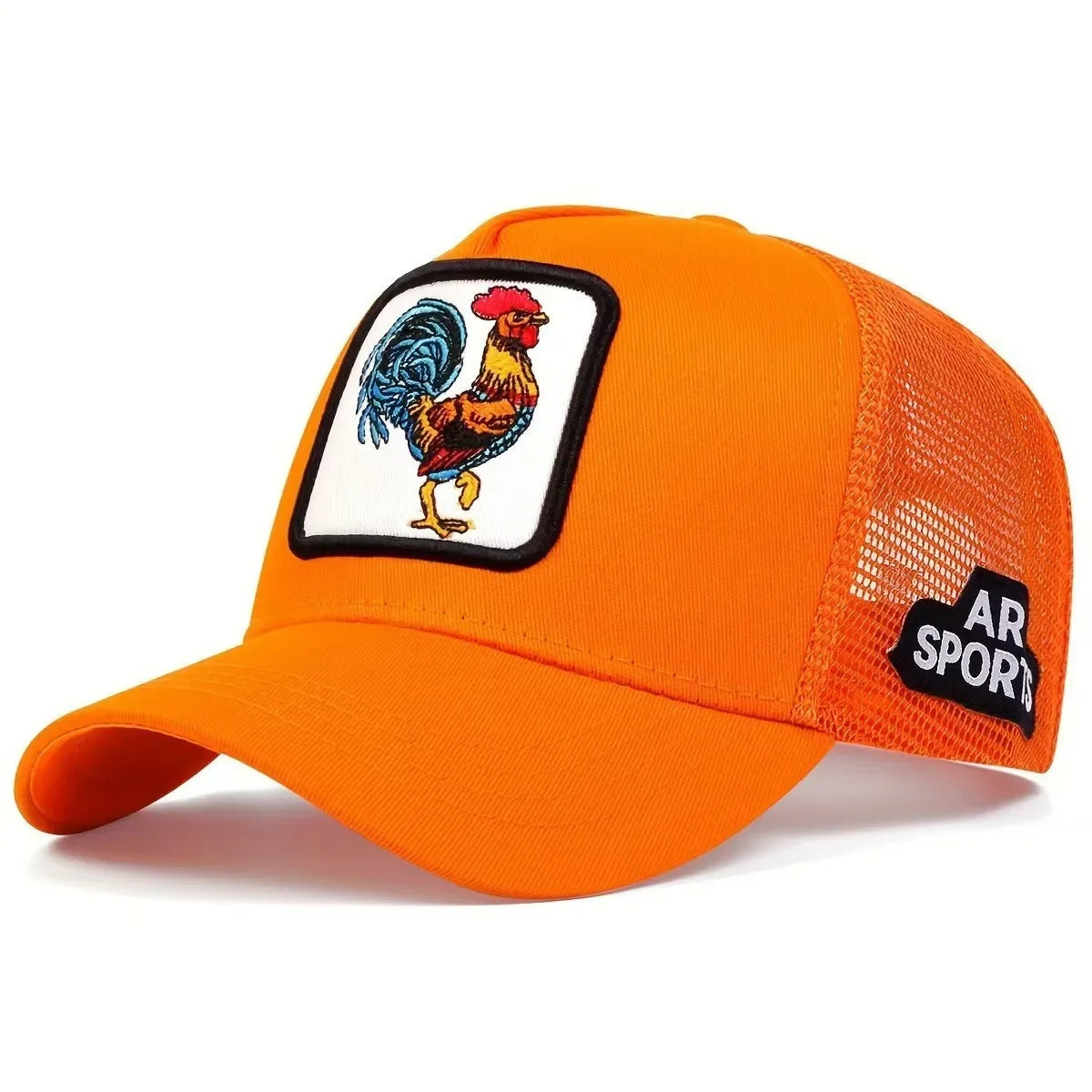 Animal embroidery net rooster hat male and female animal baseball cap hip Hop duck cap suitable for outdoor sports fishing visor
