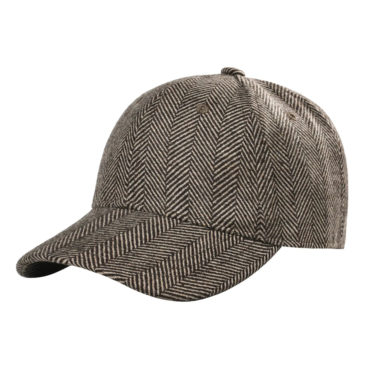 BOTVELA Men's Wool Tweed Baseball Cap Casual Style Soft Adjustable Unstructured Hat
