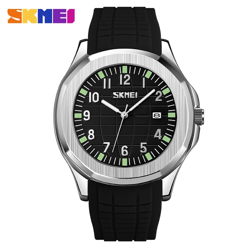 Skmei 9286 Luxe sporthorloge met datum en siliconen band voor heren (Relogio Masculino) met quartz-uurwerk