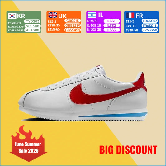 Nike CORTEZ miesten kengät: Tyylikkäät, monipuoliset retro-vapaa-ajan lenkkarit – mukavat ja kevyet juoksukengät DM4044-108