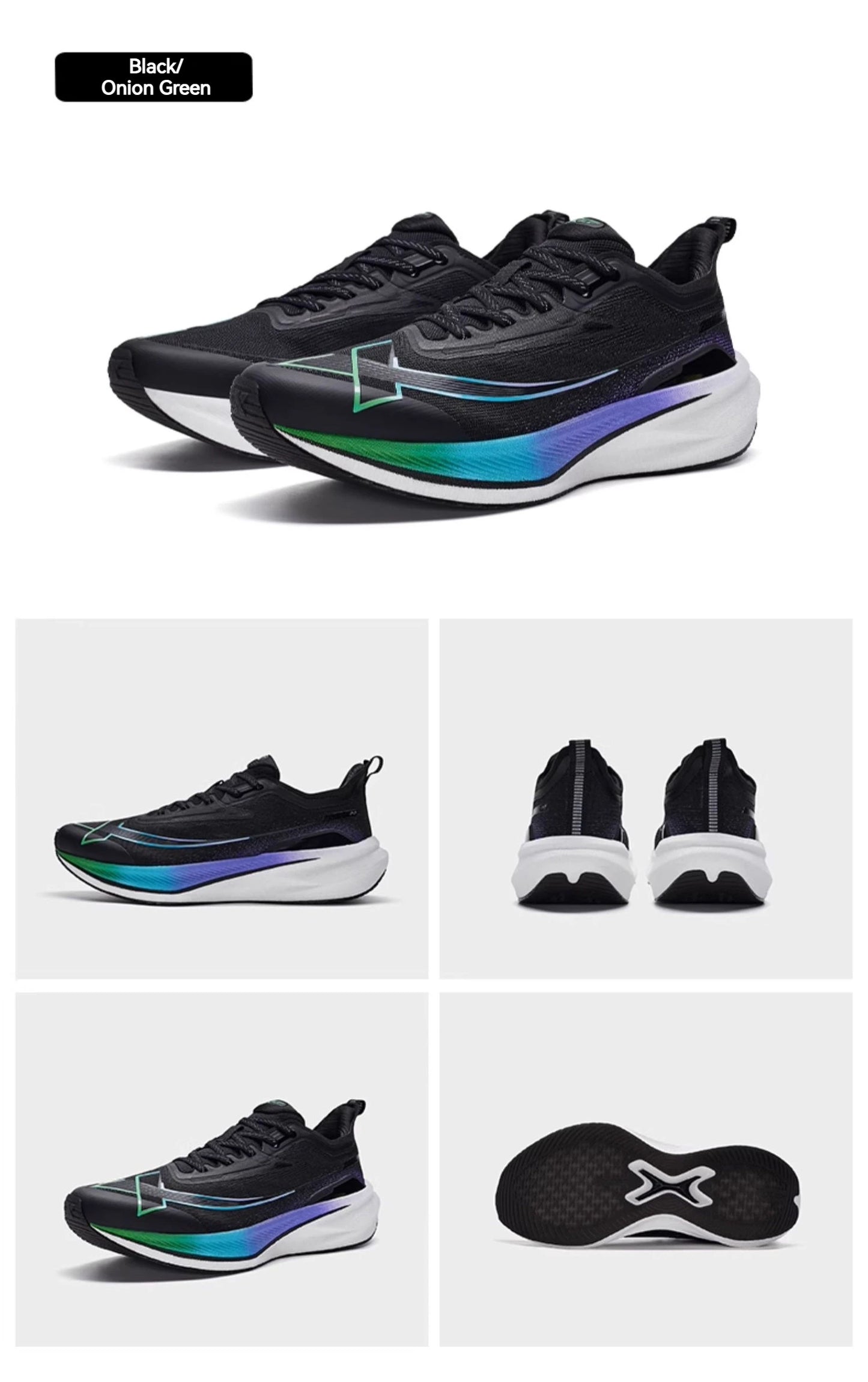 Xtep 2000KM 2.0 Running Shoes for Men, Summer Professional TPU Shock Absorption Sneakers (Suggest Half Size Down) 876219110043