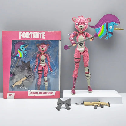 Game Fortnite Raptor Black Knight Skull Trooper Premium Cuddle Team Leader MogulMaster Action Figure Room Decoration Toys Gift