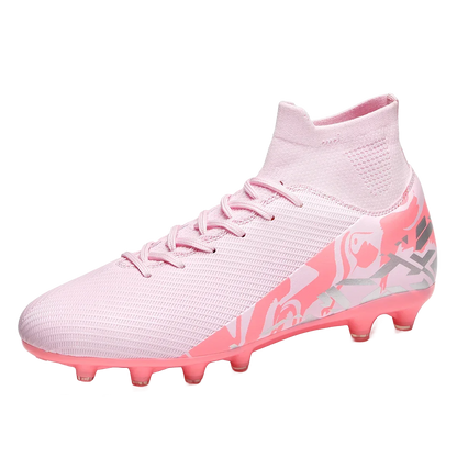 Chaussures de football roses tendance, chaussures de football professionnelles légères pour hommes, chaussures de football antidérapantes, crampons de football originaux, baskets