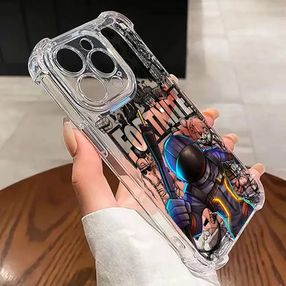 Game Fortnite Phone Case For Samsung Galaxy S26 S25 S24 S23 S22 S21 S20 Edge FE Ultra Plus 4G 5G Anti Fall Clear TPU Cover