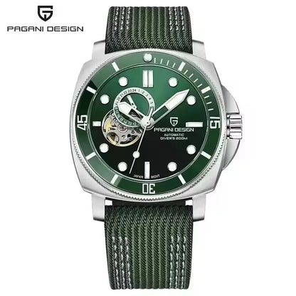 PAGANI DESIGN 2026 Original 43MM Men's Automatic Mechanical Watch NH39 200M Waterproof AR Sapphire Mirror Watches For Men ﻿