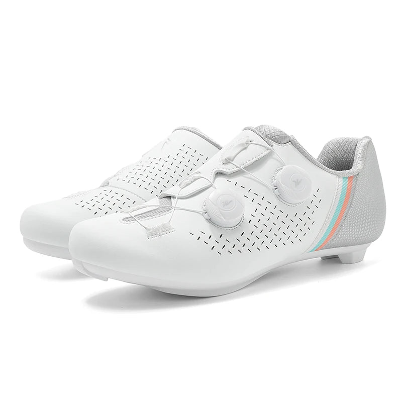 Road Cycling Shoes Flats Cleats Shoes Speed Cycling Sneakers Men’s Bike Shoes Women’s Self-Locking Non-slip Mountain Bicycle SPD Shoes