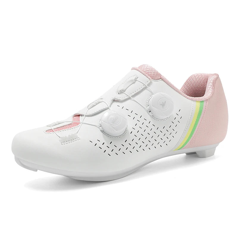 Road Cycling Shoes Flats Cleats Shoes Speed Cycling Sneakers Men’s Bike Shoes Women’s Self-Locking Non-slip Mountain Bicycle SPD Shoes