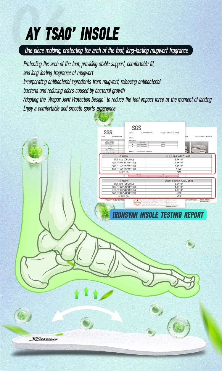 IRUNSVAN Carbon Fiber Sneakers Beginner/Advanced Running Shoes Breathable and Comfortable Thick Bottom Training Shoes Unisex 130