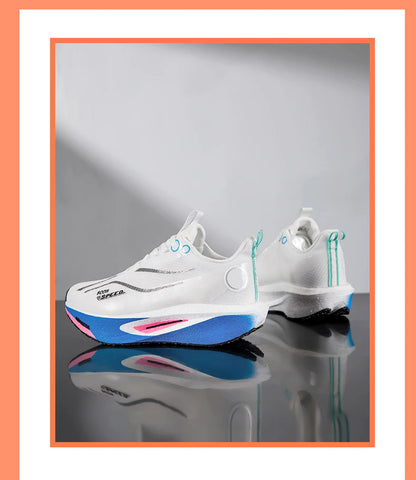 Men's Running Shoes Carbon Plate Professional Breathable Non-slip Cushioning Women's Casual Running Sports Shoes