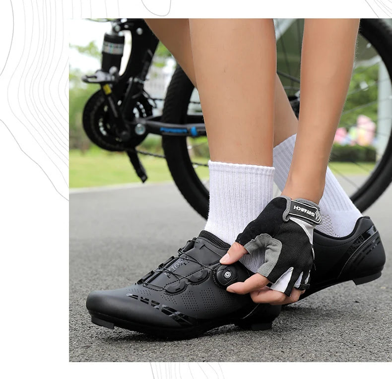 Scarpe da ciclismo da uomo e da donna per bici da strada, competizione e velocità, scarpe sportive da ciclismo autobloccanti con tacchette SPD