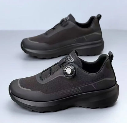 Originální nové pánské tenisky s otočným knoflíkem, platformové ležérní boty na chůzi, outdoorové odolné běžecké sportovní boty Plus