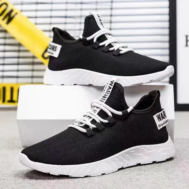 Baskets pour hommes chaussures de sport en maille légère décontractée été hommes en plein air semelle souple respirant confort mode marée chaussure de course