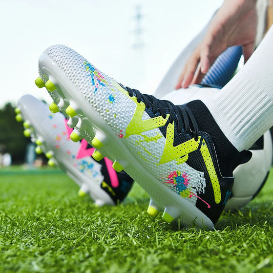 Miesten luistamattomat jalkapallokengät Unisex-ammattilaisjalkapallokengät Urheilu Uudet nappulakengät Drop Shipping Erittäin kevyet Hengittävät Futsal