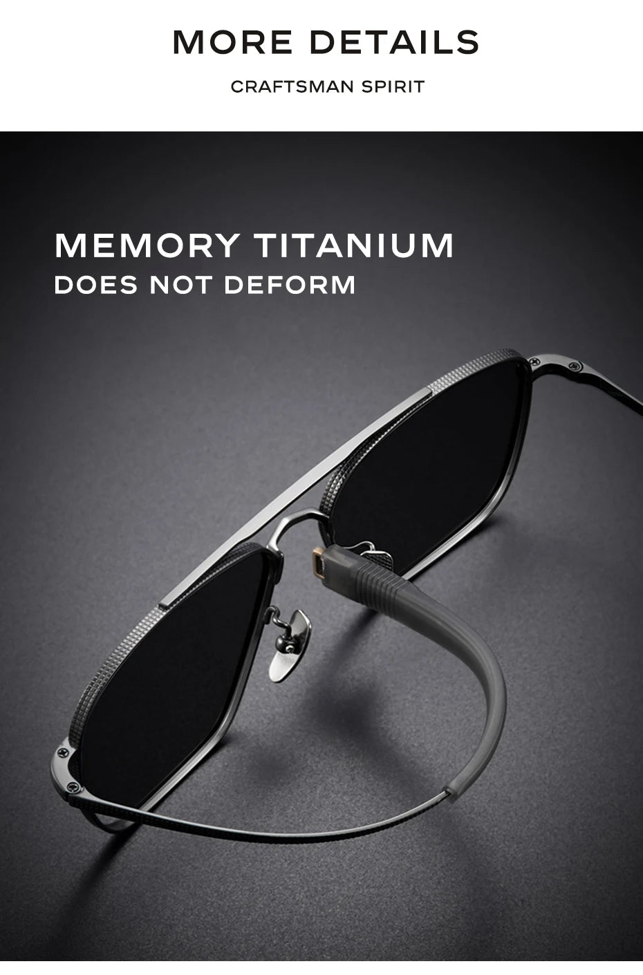 Ochelari de soare polarizați pentru bărbați CAPONI, Seiko, din titan pur, fotocromatici, pentru activități în aer liber și conducere, UV400, ochelari de soare de marcă originală BS50004